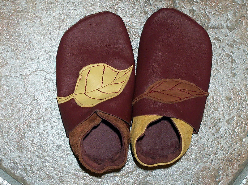 Ein Herbstblatt glatt